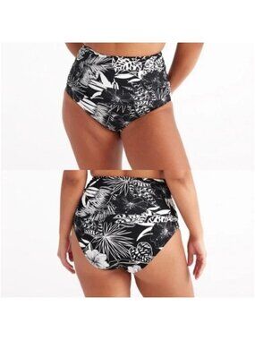 NWOT Knix Ultra High Rise Bikini Swim Bottom Hibiscus Heat